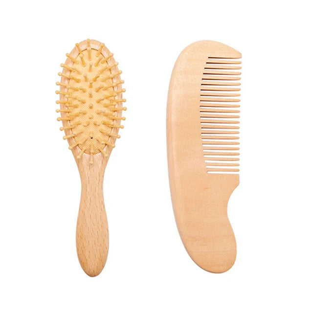 Brosses bébé en bois naturel