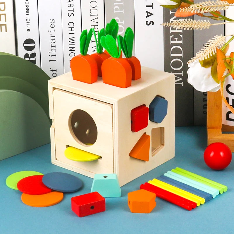Baby Montessori Educational Math Toy Wooden Mini Circles Bead Wire Maze Roller Coaster Abacus Puzzle Toys For Kids Boy Girl Gift