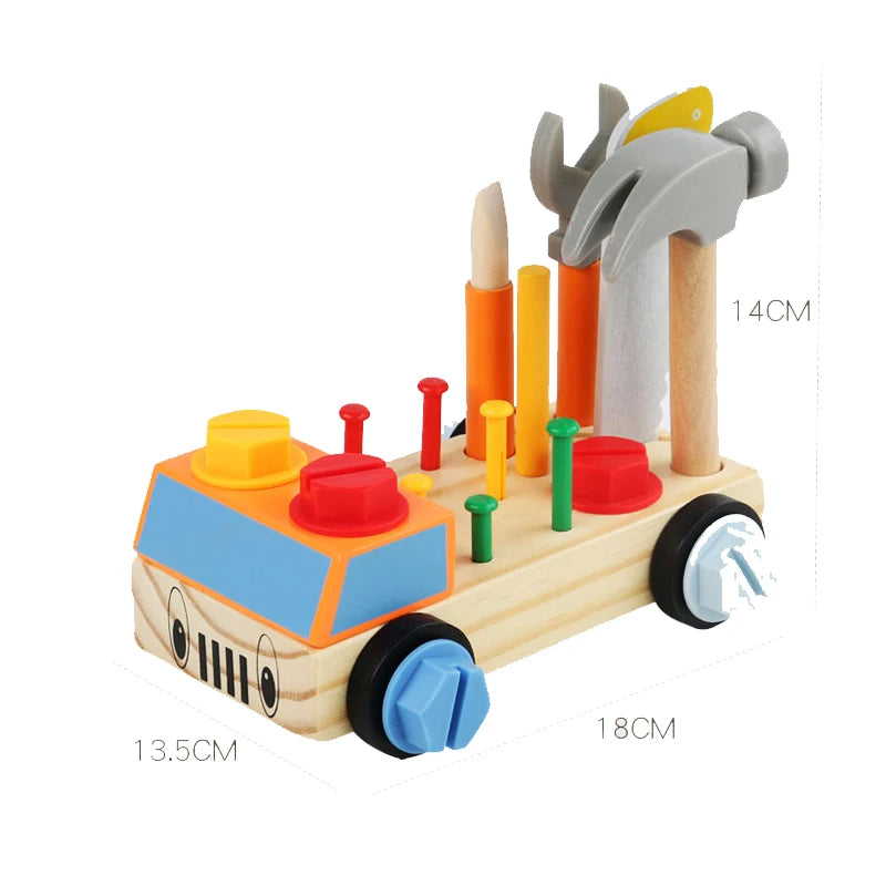 Children 3D Busy Board Wooden Toys Montessori Game Simulation Pretend Play Screw Tools Fine Movement Training Educational Toys
