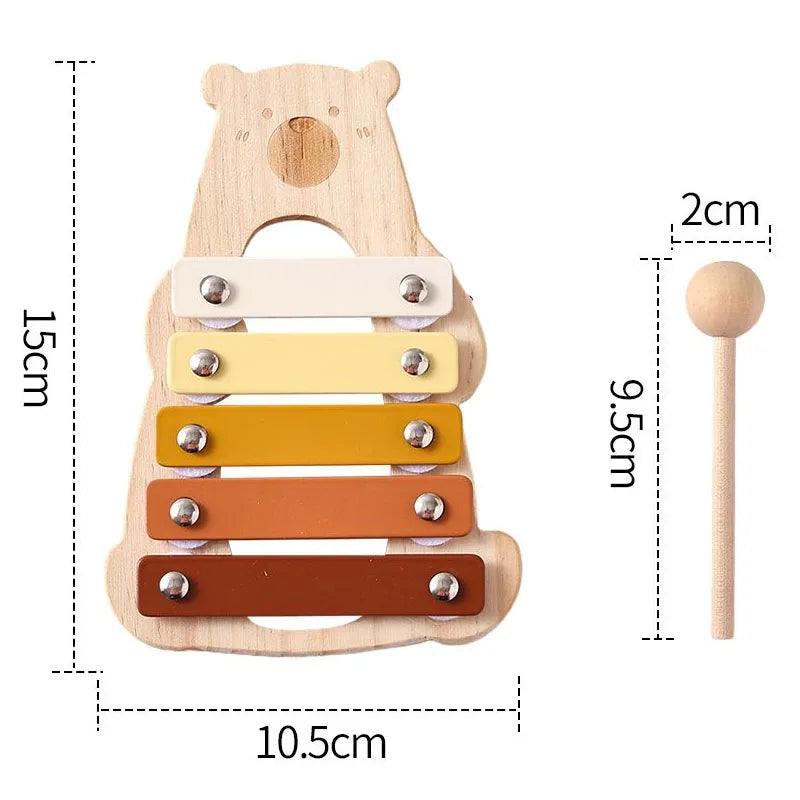 Instruments de musique en bois pour bébé