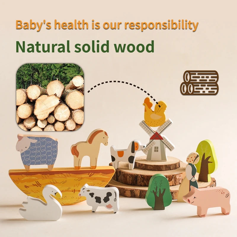 Jeu d'Équilibre en Bois