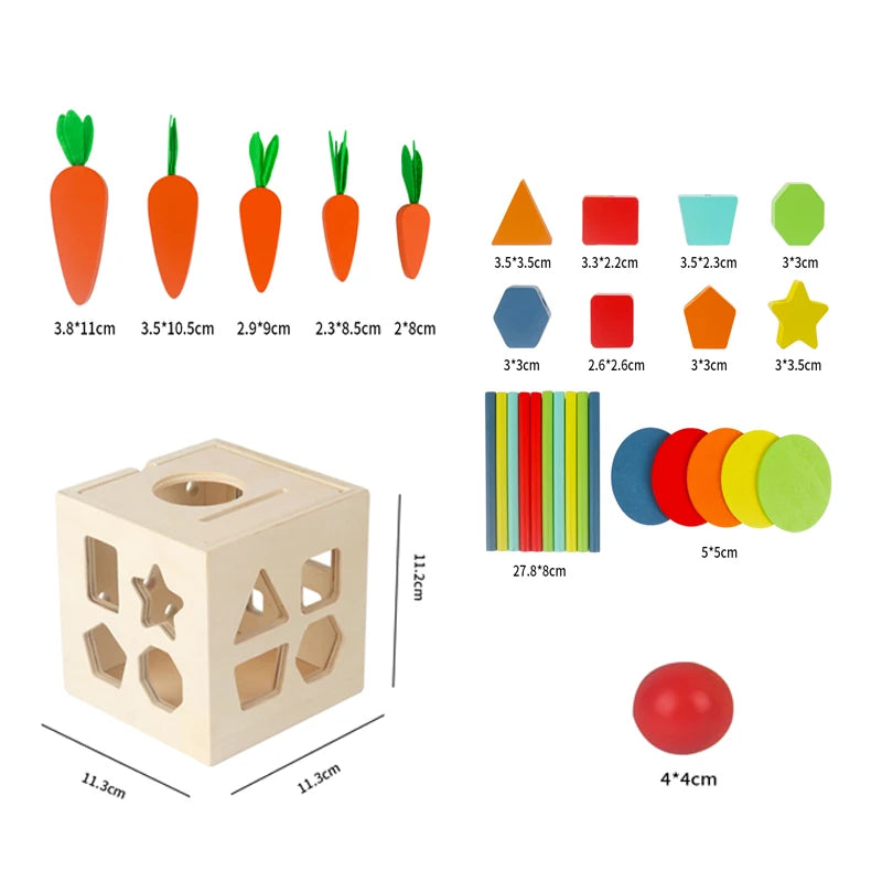 Baby Montessori Educational Math Toy Wooden Mini Circles Bead Wire Maze Roller Coaster Abacus Puzzle Toys For Kids Boy Girl Gift