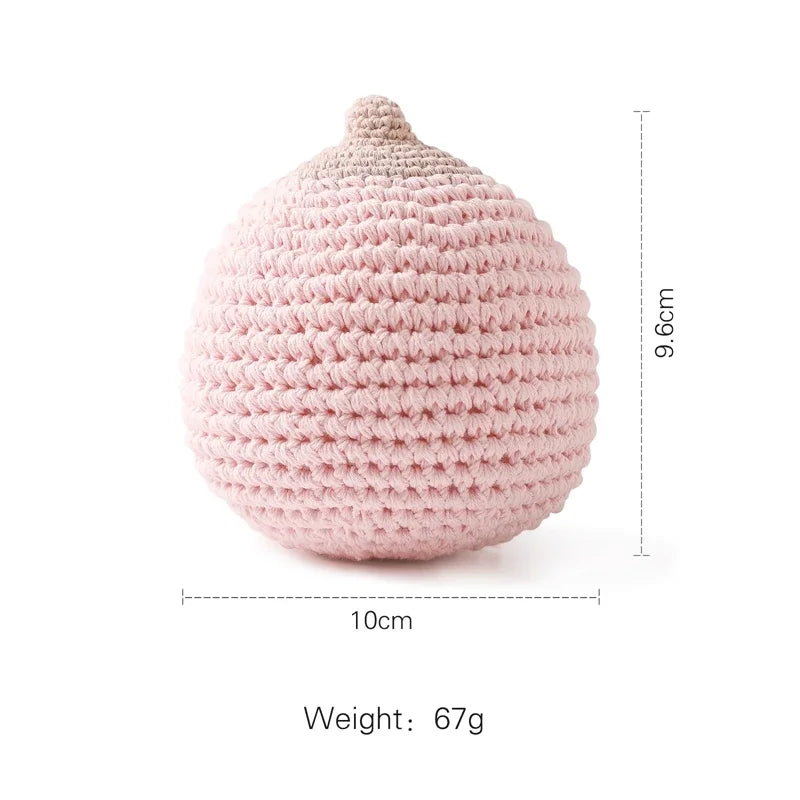 Hochets animaux en bois et crochet