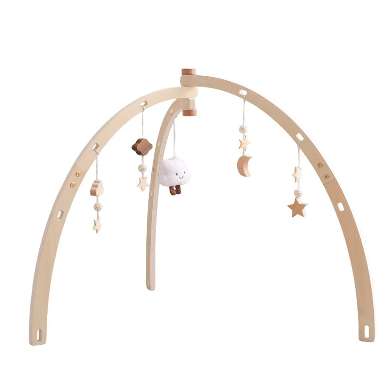 Arche d’éveil Montessori en bois avec suspensions
